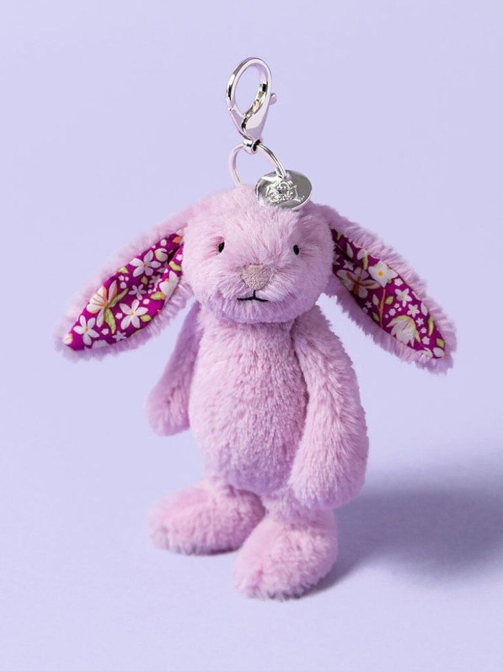 Jellycat THISTLEPOP BLOSSOM BUNNY Bag Charm NWT out of stock pastel purple